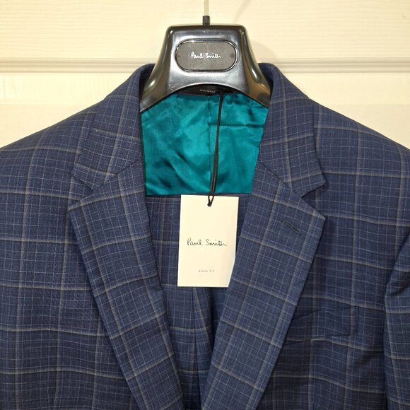 Paul Smith Italian Made Single-Breasted Gents Tailored Fit Pinstripe Suit - Picture 2 of 16